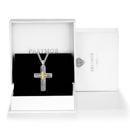 Customized Urn Necklaces for Ashes for Men Women 925 Sterling Silver Cross Necklace for Human Pets Ashes Cremation Memorial Jewelry for Keepsake - style: Celtic Cross Urn