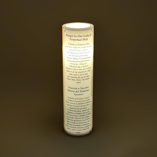 Our Lady of Perpetual Help, LED Flameless Devotional Prayer Candle, THE SAINTS COLLECTION