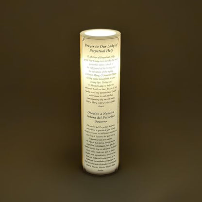 Our Lady of Perpetual Help, LED Flameless Devotional Prayer Candle, THE SAINTS COLLECTION