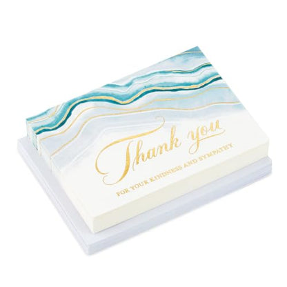 Hallmark Funeral Thank You Cards, 20-Pack (Kindness and Sympathy)