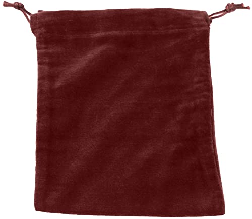 Medium Burgundy Velvet Cremains Bag for Ashes - Medium Size 7"L x 9"H - for Holding 85 Cubic Inches of Pet or Human Cremains - Includes Plastic Bag for Ashes - color: Burgundy, size: Medium