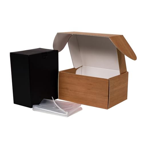 TSA Approved Travel Urn for Human Ashes, Large Temporary Cremation Urn Package- (211 Cubic inch Capacity) (Oak Urn Mailer, Large Urn (211 cu. in)) - color: Oak Urn Mailer