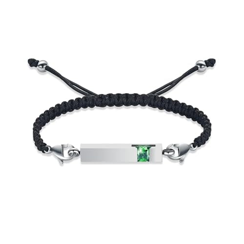 Harbeingt Adjustable Urn Bracelet for Ashes for Women Cremation Jewelry - color: Silver Green
