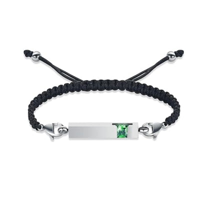 Harbeingt Adjustable Urn Bracelet for Ashes for Women Cremation Jewelry - color: Silver Green