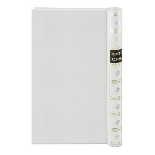 Spiral Bound Photo Album 300 Bi-Directional Memo Pockets Hold 4x6 Photos, White - color: White, size: 300 Pockets 4"x6"