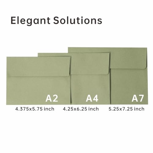 A4 Envelopes 4x6 70 Pack, Sage Green Self Seal for Boho Wedding & Botanical - color: Sage Green, size: 70 Pack A4 (4.72x6.50in) Envelopes