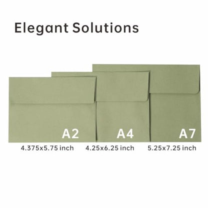 A4 Envelopes 4x6 70 Pack, Sage Green Self Seal for Boho Wedding & Botanical - color: Sage Green, size: 70 Pack A4 (4.72x6.50in) Envelopes