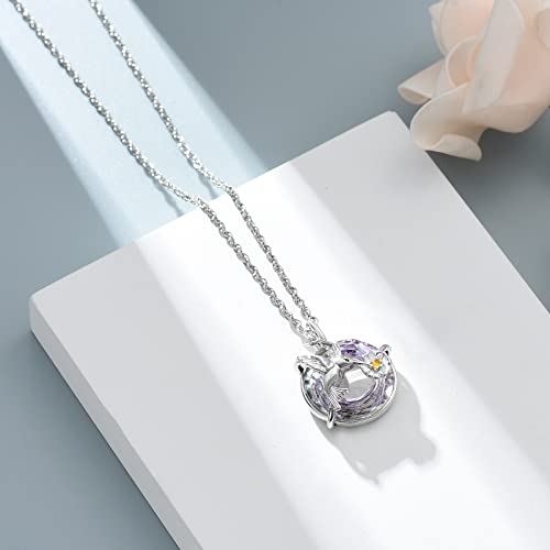 shajwo Hummingbird Urn Necklaces for Ashes - color: Light Purple