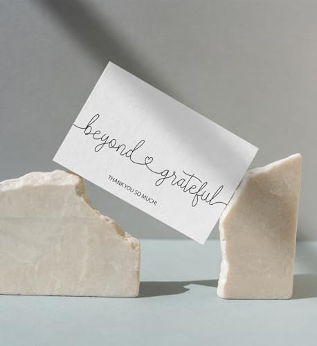 Paper Play Thank You Cards with Envelopes Beyond Grateful, Bulk Pack of 20 - color: Beyond Grateful