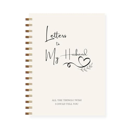 Letters to Heaven Notebook Journal 5.5x8.3, Grief Journal for Women, Memorial Sympathy Gifts for Loss of Loved One, Remembrance Bereavement Gifts Spiral Hardcover Notebook(Husband) - color: Husband