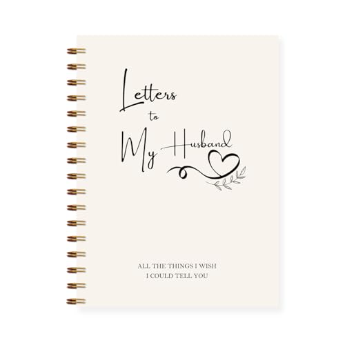 Letters to Heaven Notebook Journal 5.5x8.3, Grief Journal for Women, Memorial Sympathy Gifts for Loss of Loved One, Remembrance Bereavement Gifts Spiral Hardcover Notebook(Husband) - color: Husband