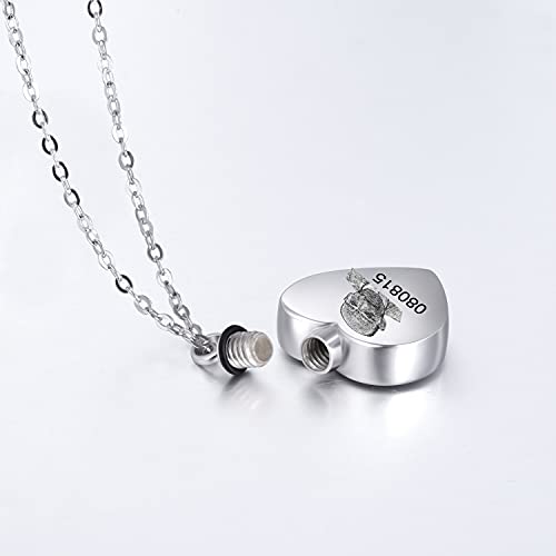 Filigree Dog Paw Urn Locket Necklace 925 Sterling Silver Print Pet Urn Necklace for Ashes Engraved Personalized Cremation Jewelry Pictures Keepsake Memorial Gifts for Women Men - style: B Engraved Photo