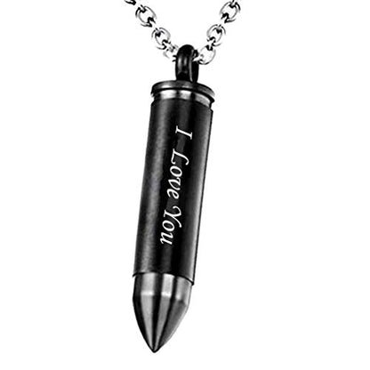 Celtic Cross Bullet Urn Necklaces for Ashes Cremation Jewelry Keepsake Memorial Pendant - style: Love