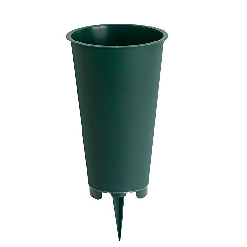Round Cemetery Vase - size: Small
