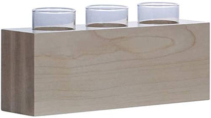 Personalized Memorial Sympathy Votive Funeral Candle Holder Cherry Wood Keepsake Gift Ideas for Loved One (10" Natural) - size: 10" Natural