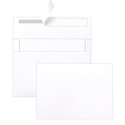 Silunkia 20 Packs Single Panel White Cards and Envelopes 4.25 x 5.5 - color: White, size: 4.25x5.5-20pcs