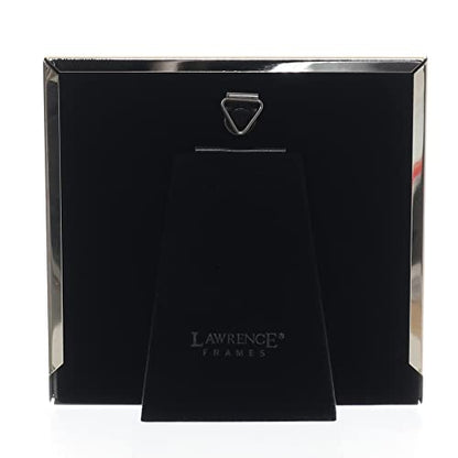 4x4 Silver Metal and Black Enamel Picture Frame, Paw Print Design - color: Black Paw, size: 4x4