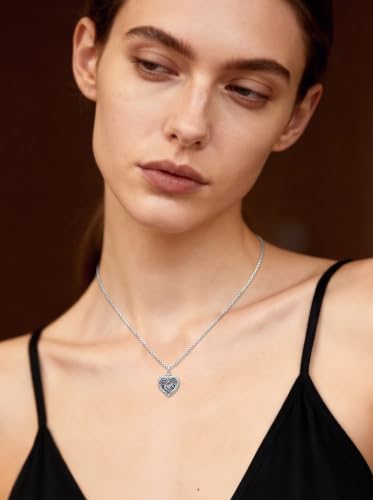 WINNICACA Cremation Jewelry for Ashes Locket Ashes Necklace Urn Necklace for Women Sterling Silver Cremation Necklace for Ashes Fine Keepsake Picture Necklace Memorial Jewelry - style: D07-Hummingbird Urn Necklace