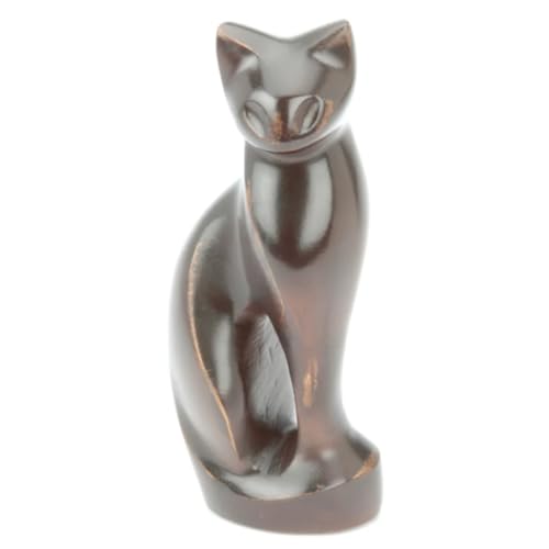 Urns UK Stanley Cat Cremation Urn, Bronze - color: Bronze