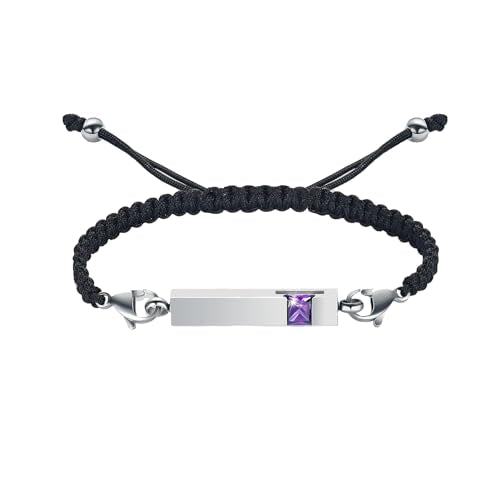 Harbeingt Adjustable Urn Bracelet for Ashes for Women Cremation Jewelry - color: Purple