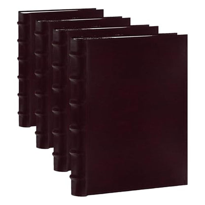 Pioneer Photo Albums Sewn Bonded Leather Bookbound 300 Bi-Directional Photo Album, Burgundy, 4 x 6 Inch (Pack of 4) - color: Burgundy, size: 4 x 6 Inch (Pack of 4), style: Photo Album