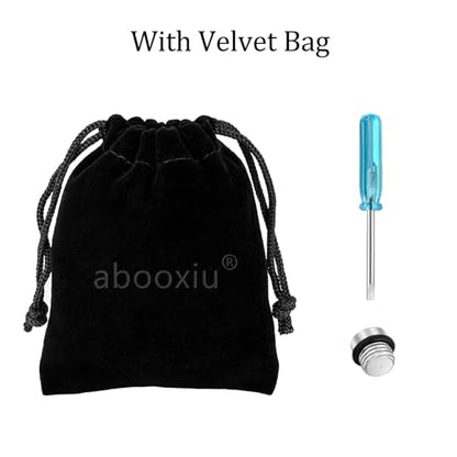 Abooxiu Screw with Screwdrivers for Urn Necklace Cremation Jewelry Ashes Keepsake Stainless Steel Replacement Silver