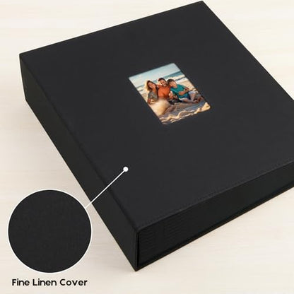 Extra Large Capacity 4x6 Photo Album, Holds 1000 Photos, Black - color: Black