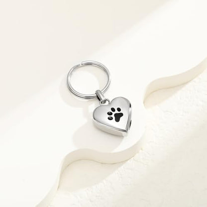 Cremation Urn Keychain for Pet Ashes, Cremation Jewelry for Human Ashes Dog Cat Cremation Keepsake Memorial Urn Keychain Ash Holder for Pet | cremation jewelry,holds pet & human ashes,stainless steel,memorial gift,memorial keychain,engraved,urn keychain f