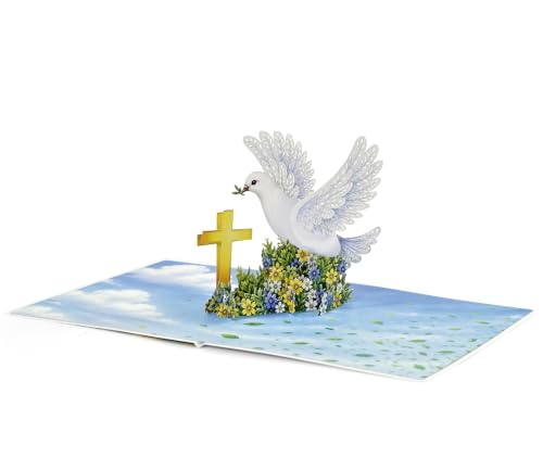 CUTPOPUP Confirmation Cards, Confirmation Greeting Cards, Religious Confirmation Cards for Boys, Girls, Grandson, Granddaughter (Blue) US8-SD294.2US - color: Blue Confirmation