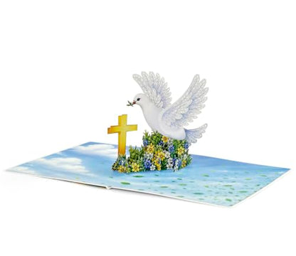 CUTPOPUP Confirmation Cards, Confirmation Greeting Cards, Religious Confirmation Cards for Boys, Girls, Grandson, Granddaughter (Blue) US8-SD294.2US - color: Blue Confirmation