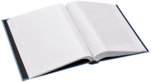 Fabric Frame Cover Photo Album 200 Pockets Hold 5x7 Photos, Sky Blue - color: Sky Blue