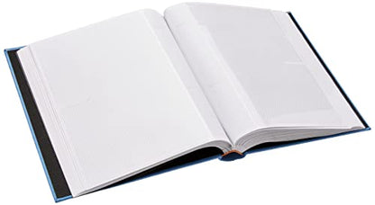 Fabric Frame Cover Photo Album 200 Pockets Hold 5x7 Photos, Sky Blue - color: Sky Blue
