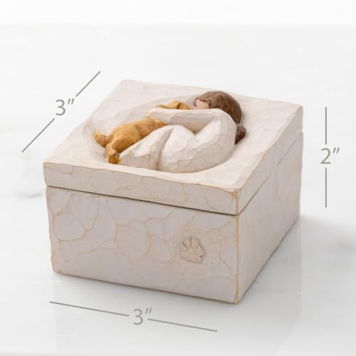 Willow Tree True Keepsake Box, Sculpted Hand-Painted Bas-Relief Box | Pet-Themed Figure, Holds Small Treasures, Hidden Message Inside, Cast from a Susan Lordi Original Carving, Fitted Gift Box - style: Antique