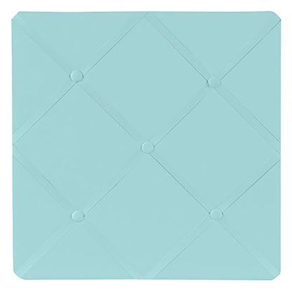 Turquoise Blue Fabric Memory/Memo Photo Bulletin Board by Sweet Jojo Designs - color: Turquoise