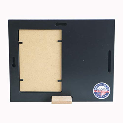 LifeSong Milestones Personalized Memorial Sympathy Picture Frame, God Has You in His Arms & I Carry You in My Heart, Custom Frame Holds 4x6 Photo, Made in USA (Black) - color: Black