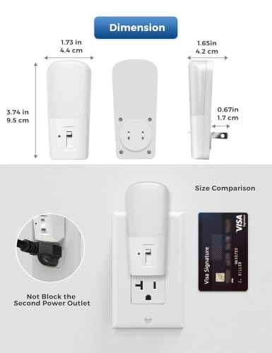 LOHAS-LED Dimmable Night Light[2 Pack], Night Lights Plug into Wall | Dusk to Dawn Sensor, Daylight 5000k from 5-80 LM Brightness Adjustable, Bright Mini Wall Nightlight for Kids Room, Stairway - color: White