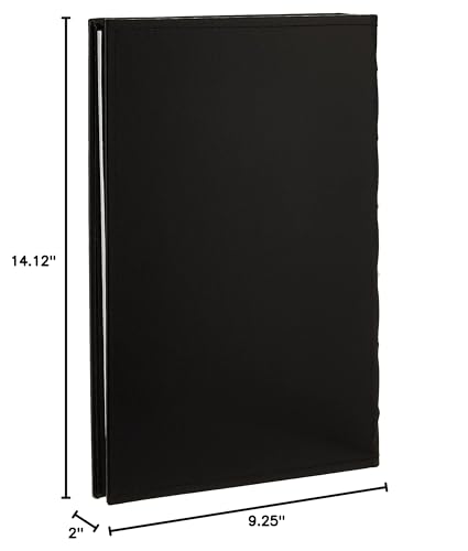 Pioneer Sewn Bonded Leather BookBound Bi-Directional Photo Album, Holds 300 4x6" Photos, 3 Per Page. Color: Black. (Pack of 4) - color: Black, size: 4 x 6 Inch (Pack of 4), style: Photo Album