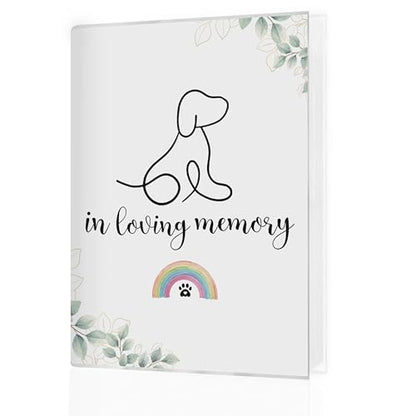 Dog Memorial Photo Album 4x6, Loss of Dog Sympathy Gift, Pet Memorial Gifts for Dogs, in Loving Memory Gifts Small Memory Photo Album Book for 18 Pockets Hold 36 Pictures