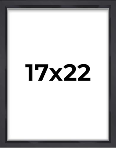17x22 Shadow Box Frame Contemporary Black | 3/4" Depth of Usable Space| Interior Size 17x22 or 22x17 Inches| UV Resistant Acrylic, Acid-Free Backing, Wall Hangers | Made in USA - size: 17x22