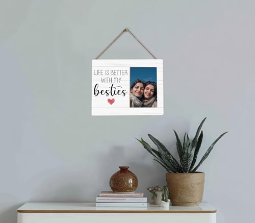 Bestie Picture Frame,Friendship Gifts for Women Girls,Life is Better with My Besties Photo Frame 4 x 6 Inch Photo - color: Bestie