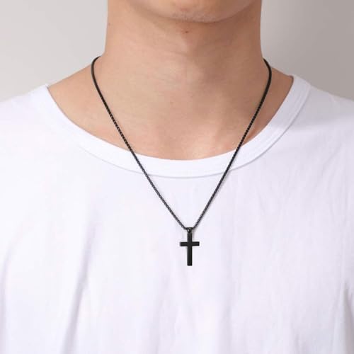 Cross Urn Necklace for Ashes for Men Women Cremation Jewelry Urns Locket Pendant Ashes Holder Memorial Jewelry-Always in My Heart - color: Always in My Heart,Black Grandma