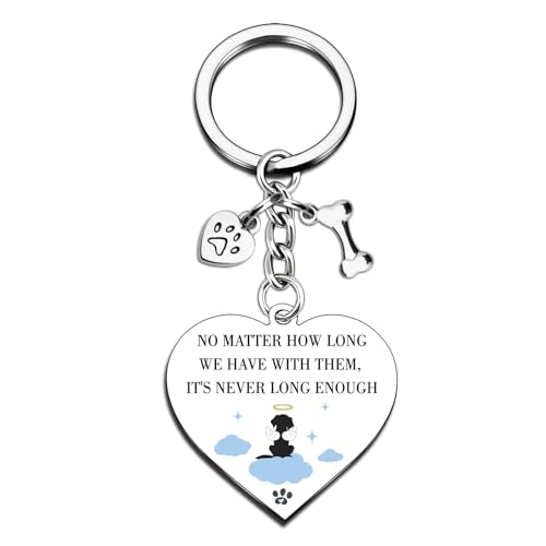 Ibiwe Dog Memorial Gifts for Loss of Dog Pet Memorial Keychain