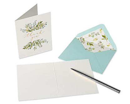 Papyrus Blank Wedding Thank You Cards with Envelopes, Floral (20-Count) - color: Wedding s