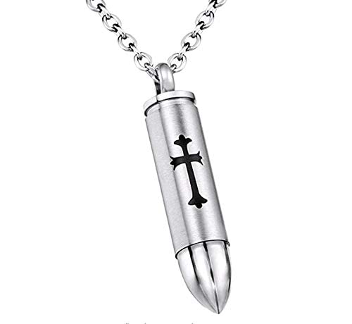 Celtic Cross Bullet Urn Necklaces for Ashes Cremation Jewelry Keepsake Memorial Pendant - style: Mom-Stainless Steel