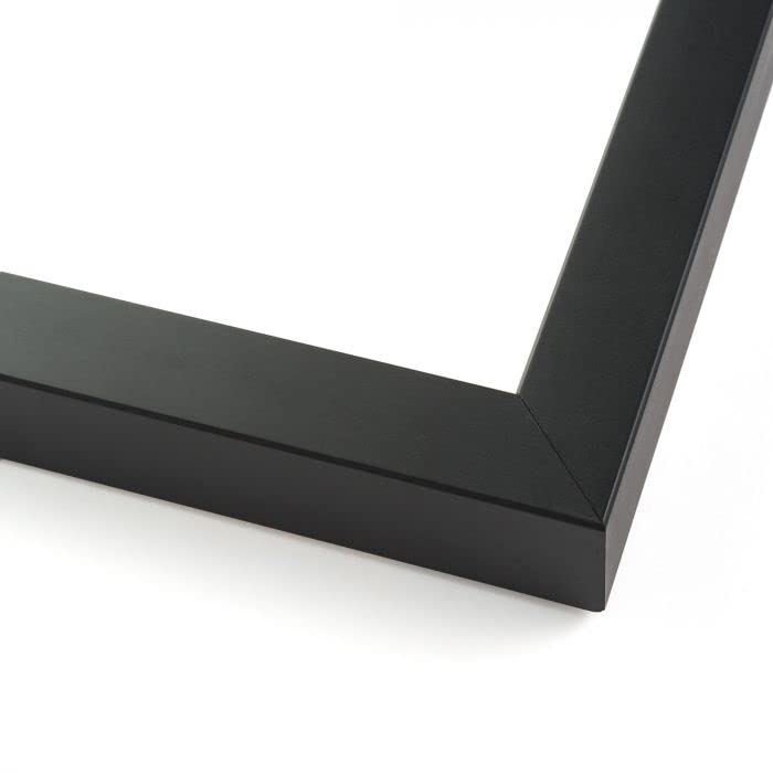 14x28 Black Shadow Box Wood Display Frame with Black Acid-Free Backing UV Acrylic and Hanging Hardware | 3/4" Usable Depth - size: 14x28
