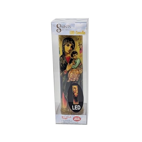 Our Lady of Perpetual Help, LED Flameless Devotional Prayer Candle, THE SAINTS COLLECTION