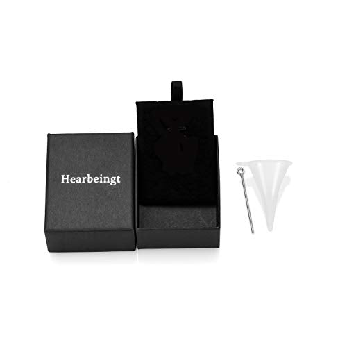 Hearbeingt Cylinder Cremation Bracelet for Ashes Adjustable Rope Urn Bangle - color: B-Silver Black