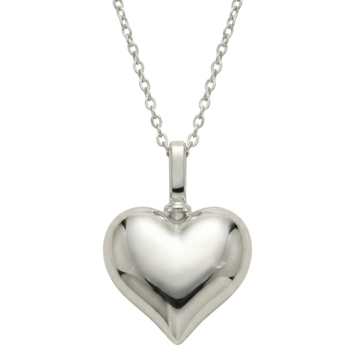Heart Pendant Urn Necklaces for Ashes – 925 Sterling Silver Heart Necklace Cremation Jewelry for Ashes – Handmade Memorial Necklace with Filling Kit, Elegant Gift Box Included