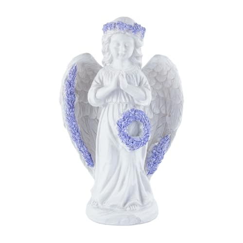 Guardian Angel Statue for Women Outdoor Garden Statues Angel Decor | Resin Praying Angel Figurines,Memorial Garden Decor,Yard Statues,Outdoor Statues For Garden,Christian Catholic Home Decor - color: Angel-b