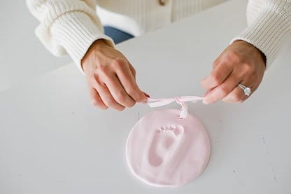Reece Studio Pink Baby Handprint or Footprint Clay Keepsake Kit - color: Baby's Print Keepsake, Pink, size: One Size